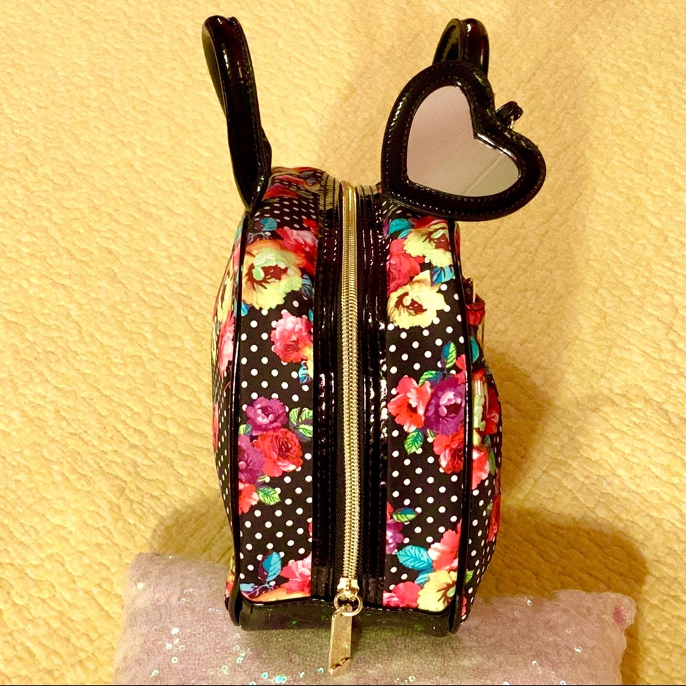 Betsey Johnson Rainbow Floral Polka Dot Purse Bag - Picture 4 of 8